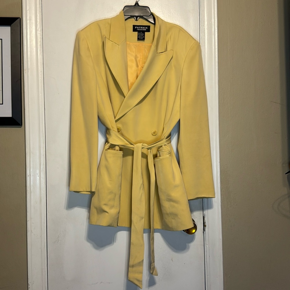 Patrick Collection silk blazer.